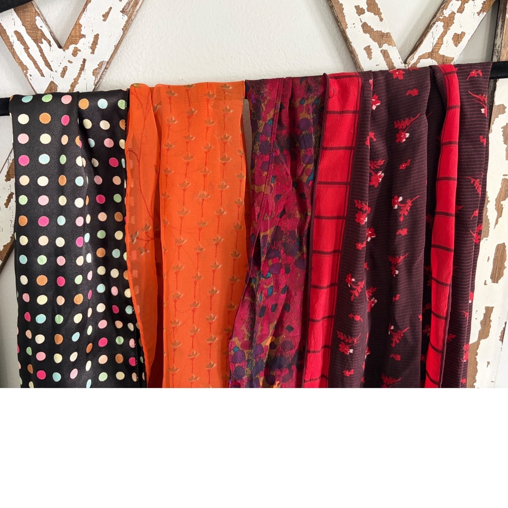 Lot of 4 Vtg Scarves Anne Klein, Liz Claiborne, ect - Picture 2 of 5